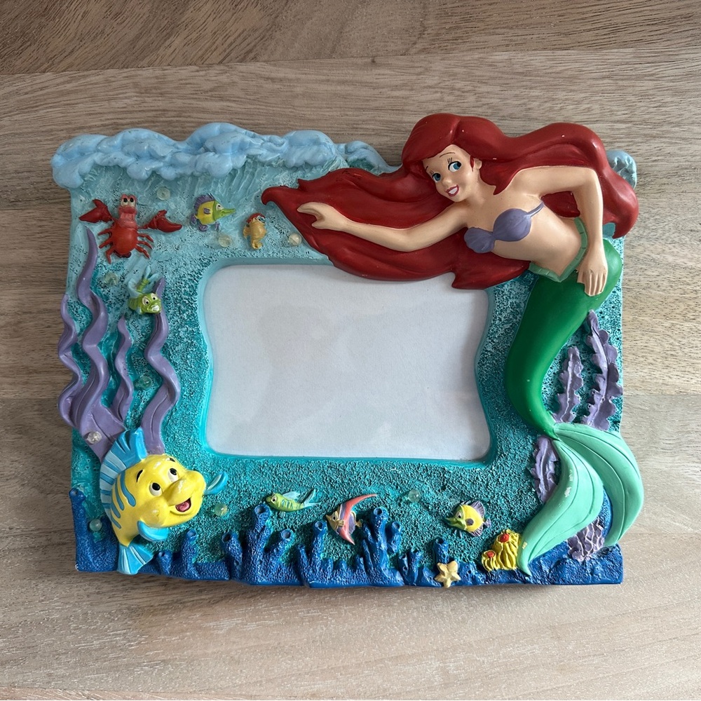 Vintage 1990s Disney Little Mermaid Ariel 3D Picture Frame